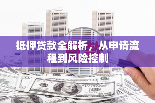 抚远抵押贷款全解析，从申请流程到风险控制