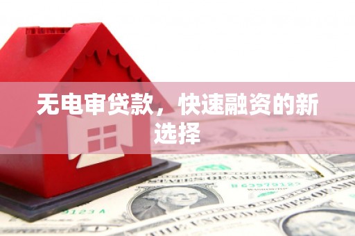 怀化无电审贷款，快速融资的新选择