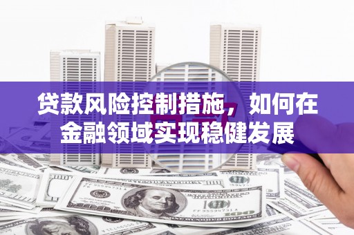 晋州贷款风险控制措施，如何在金融领域实现稳健发展