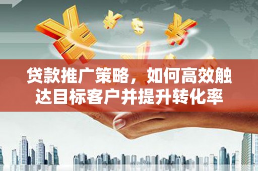 泸西贷款推广策略，如何高效触达目标客户并提升转化率