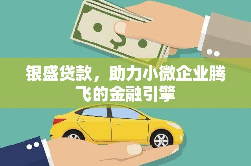 尼玛银盛贷款，助力小微企业腾飞的金融引擎