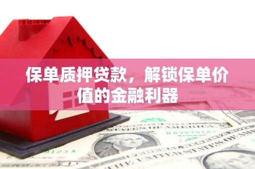 铜仁保单质押贷款，解锁保单价值的金融利器