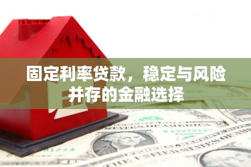 尤溪固定利率贷款，稳定与风险并存的金融选择
