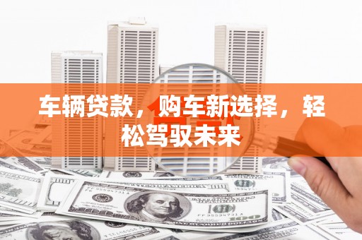 潜江车辆贷款，购车新选择，轻松驾驭未来