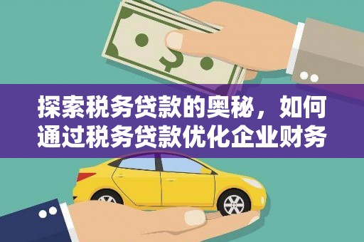 息县探索税务贷款的奥秘，如何通过税务贷款优化企业财务