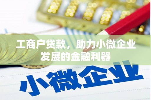 云梦工商户贷款，助力小微企业发展的金融利器