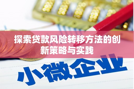 耒阳探索贷款风险转移方法的创新策略与实践